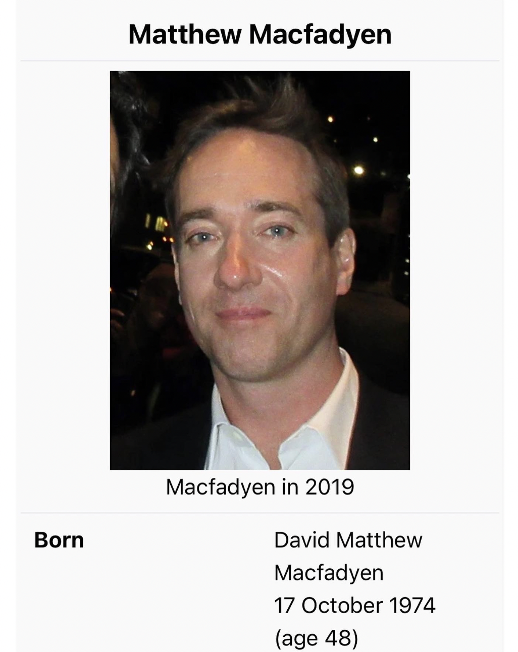 matthew macfadyen age - Born Matthew Macfadyen Macfadyen in 2019 David Matthew Macfadyen age 48